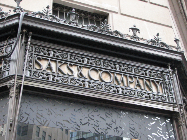 Saks Fifth Avenue storefront illustrating leverage-driven retail bankruptcy